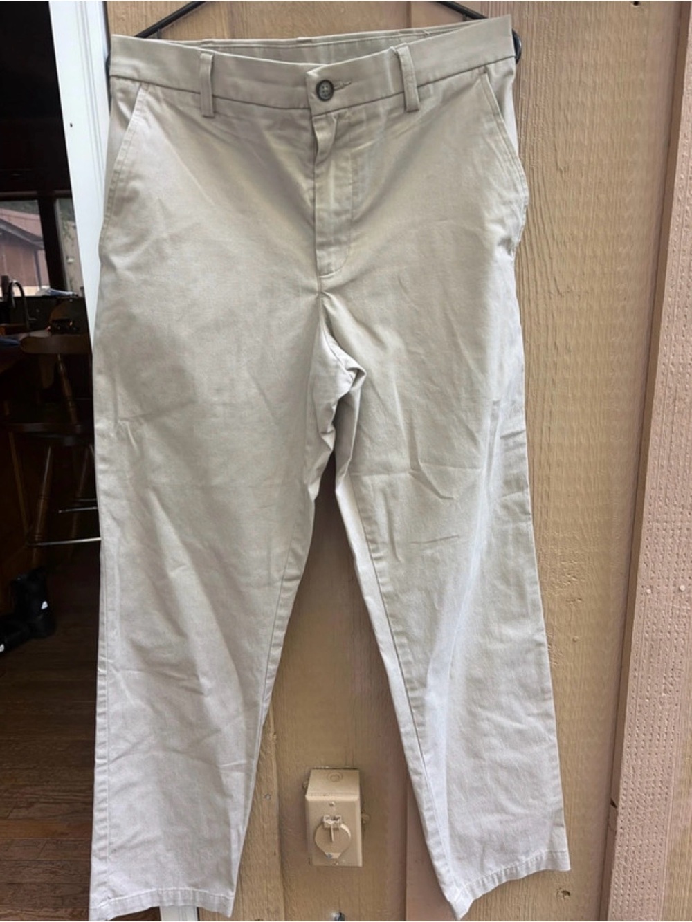 croft & barrow Light Beige Straight Fit Chinos